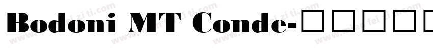 Bodoni MT Conde字体转换